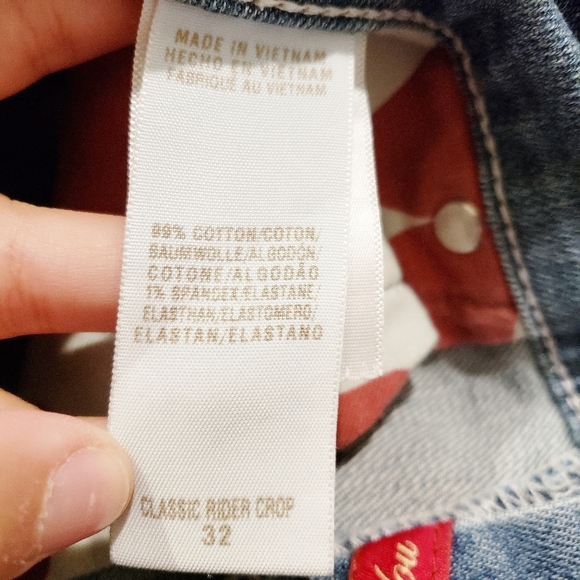 Lucky Brand Classic Rider Crop Jeans 14/32 - Picture 5 of 6